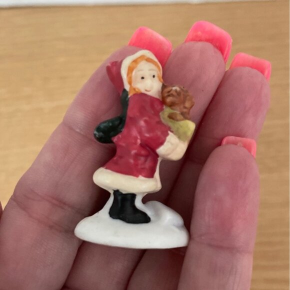 Vintage Lemax Christmas Village Victorian Sleigh Ride and Child Figurine Ceramic - Picture 6 of 9